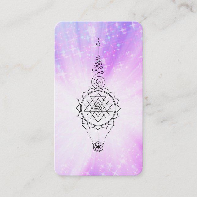 ~ Gnistra. Reiki Energy Healing Rays Nirvana Visitkort (Framsida)