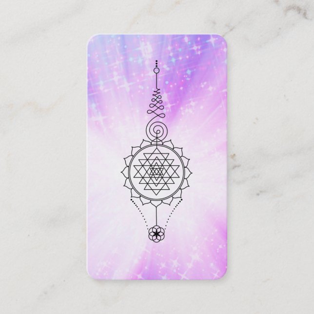 ~ Gnistra. Reiki Energy Healing Rays Nirvana Visitkort (Framsida)