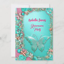 gnistra rosa turkos guld-juveler Butterflies