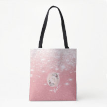 Gnistra & Shine: Glitter Initial Monogram Tote