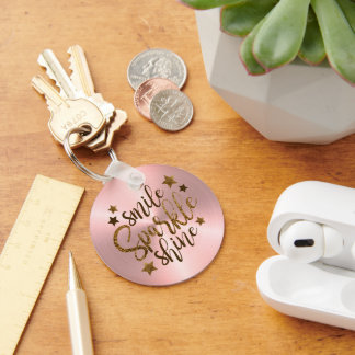 Gnistra Shine Ro Guld Metallic Nyckelring