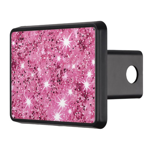 Gnistra Shock rosa Stars Glitter Dragkroksskydd (Vänster)