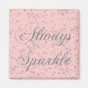 Gnistra Silver Glitter Magnet