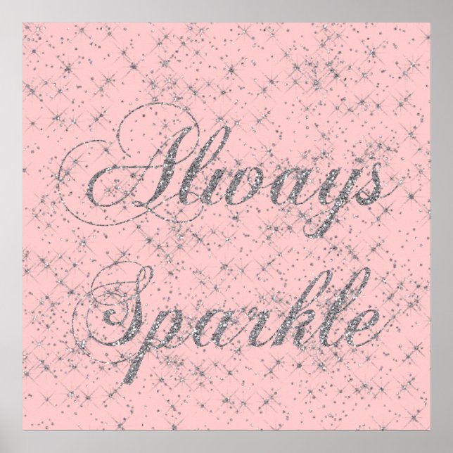 Gnistra Silver Glitter Poster (Framsidan)