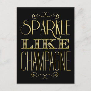 Gnistra som champagne vykort