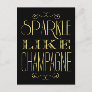 Gnistra som champagne vykort