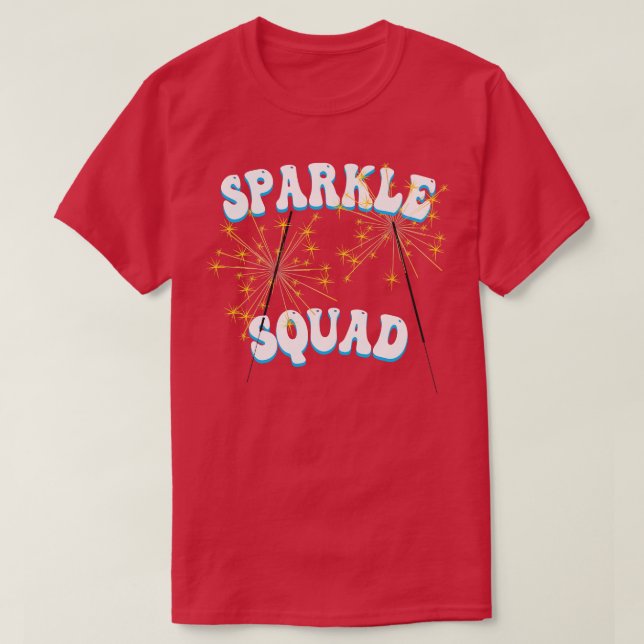 Gnistra Squad 4:e juli USA USA Independence day T Shirt (Design framsida)