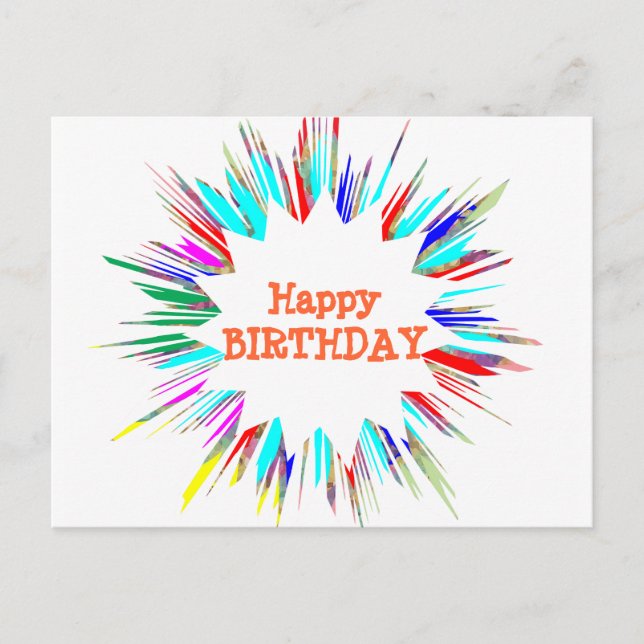 Gnistra Stänk n Ändra teckensnitt / egen text Vykort (Framsida)