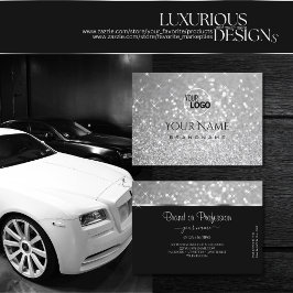 Gnistra Stars i Luxury Silver lägger till Logotyp  Visitkort