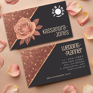 Gnistra Stars Luxurie Chic vid ro Guld Glitter Visitkort