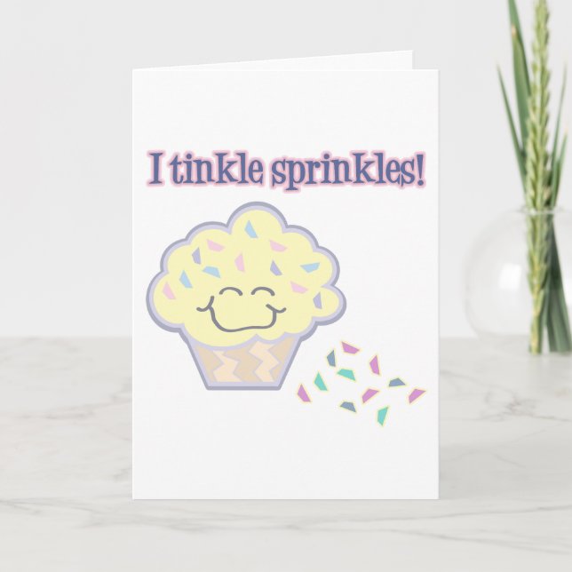 gnistra strössel rolig cupcakes kort (Framsida)