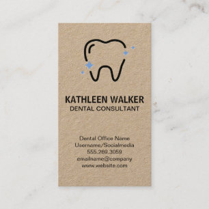 Gnistra Tand-Logotyp Dental Verktyg Visitkort