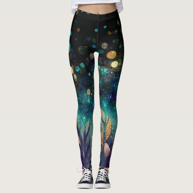 Gnistra vid blåhavshavet leggings (Framsida)
