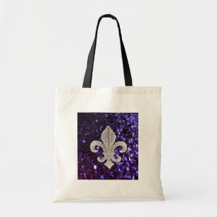 GnistrajuvelFleur De Lis Sequins lilor Tygkasse