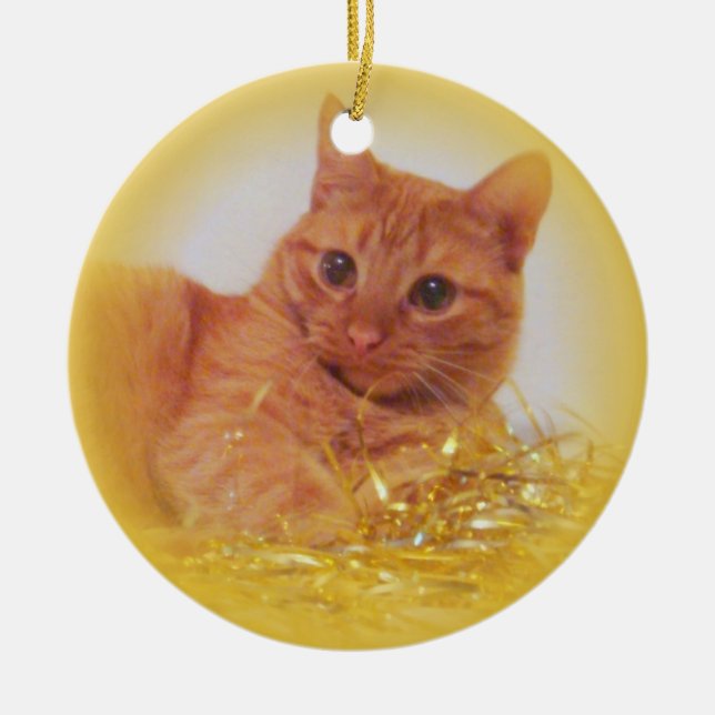 Gnistrakatt Julgransprydnad Keramik (Framsidan)