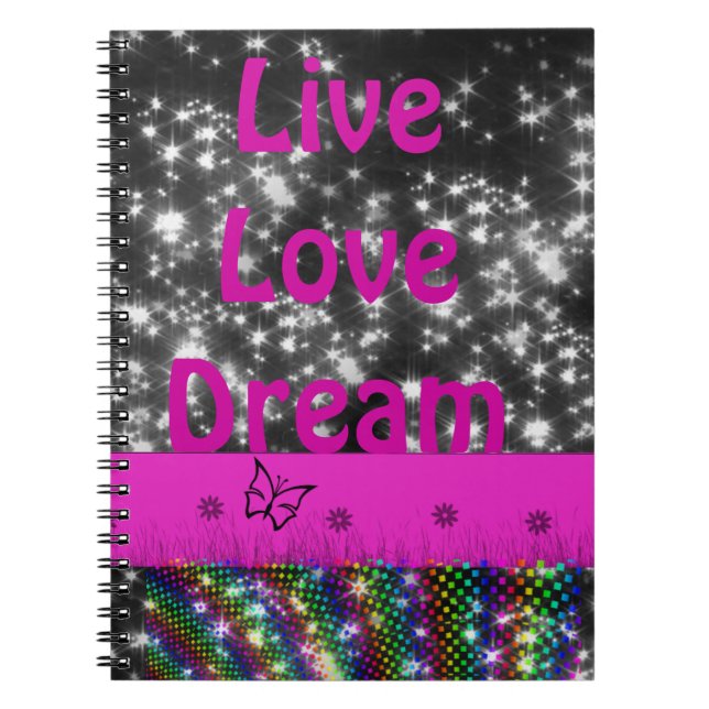Gnistralive&dreamanteckningsbok Anteckningsbok (Framsidan)