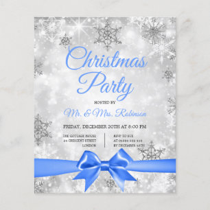 Gnistran Blue Ribbon Party Silver Flygblad