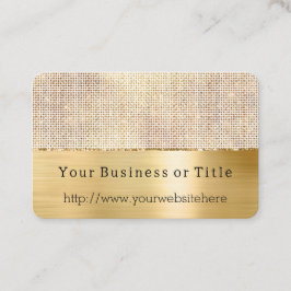 Gnistran Dreamy White Glitzy Guld Visitkort