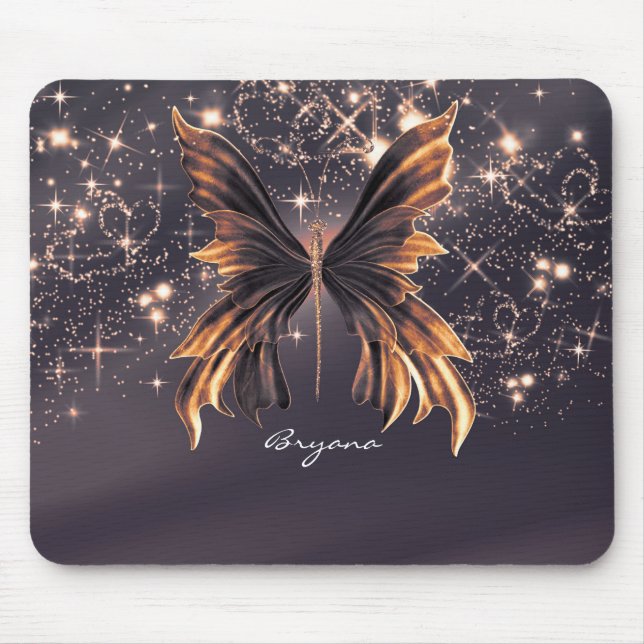 Gnistran Fantasy Butterfly Guld Musmatta (Framsidan)