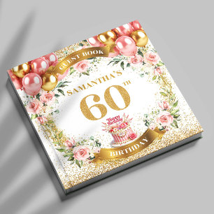 Gnistran Finare Boho 60:e födelsedag Guest Bok Avs