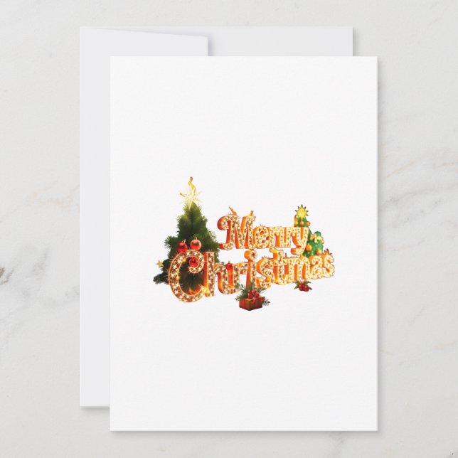 Gnistran för den gyllene julen - det kommande Träd Inbjudningar (Framsida)