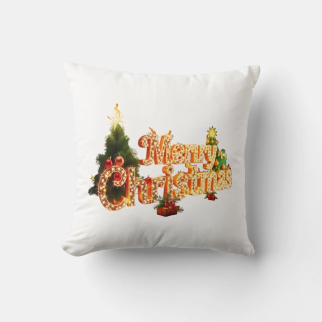 Gnistran för den gyllene julen - det kommande Träd Kudde (Framsida)