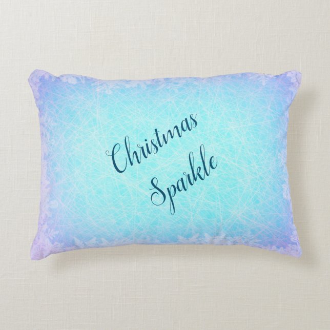 Gnistran Frosty Blue Prydnadskudde (Framsidan)