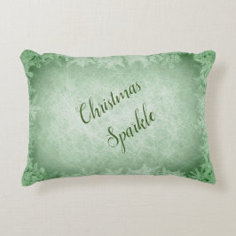 Gnistran Frosty grönt jul Prydnadskudde