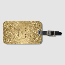 Gnistran Glitzy Guld Glam Glitter      Bagagebricka
