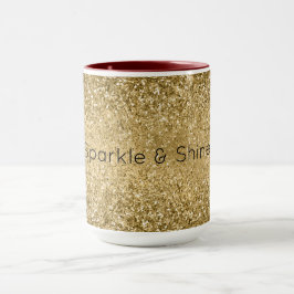 Gnistran Glitzy Guld Glam Glitter Mugg