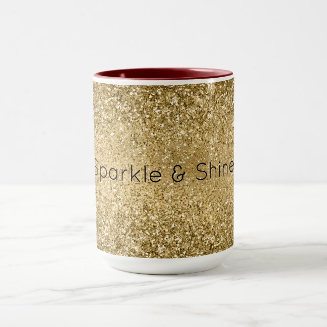 Gnistran Glitzy Guld Glam Glitter     Mugg (Center)