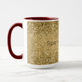 Gnistran Glitzy Guld Glam Glitter     Mugg