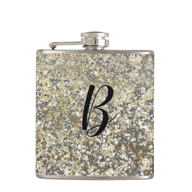 Gnistran guld Glitter Crackle Modern Chic Glam Fickplunta (Framsidan)