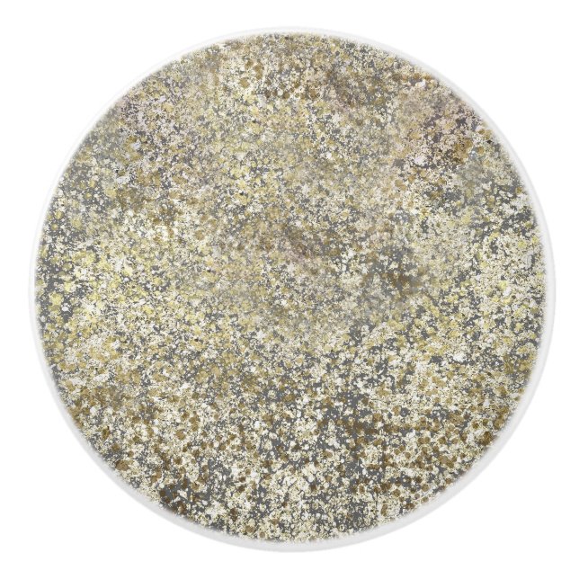 Gnistran guld Glitter Crackle Modern Chic Glam Knopp (Framsidan)