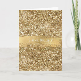 Gnistran guld, Glitter, jul Kort