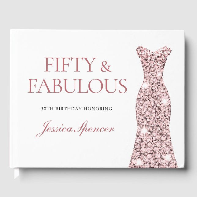 Gnistran ro Guld, 50:e Födelsedagsfesten Gästböcker (Framsida)