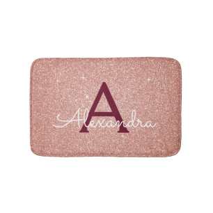 Gnistran Ro Guld Burgundy Foil Glitter Badrumsmatta