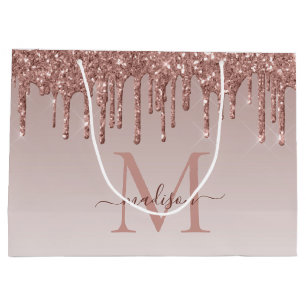 Gnistran Ro Guld Glitter driver monogramskript med