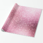 Gnistran rosa ros Guld Metallic Foil Presentpapper<br><div class="desc">Rosa - Ro Guld Metallic Foil Gnistra Confetti Girly Födelsedagsfest.</div>