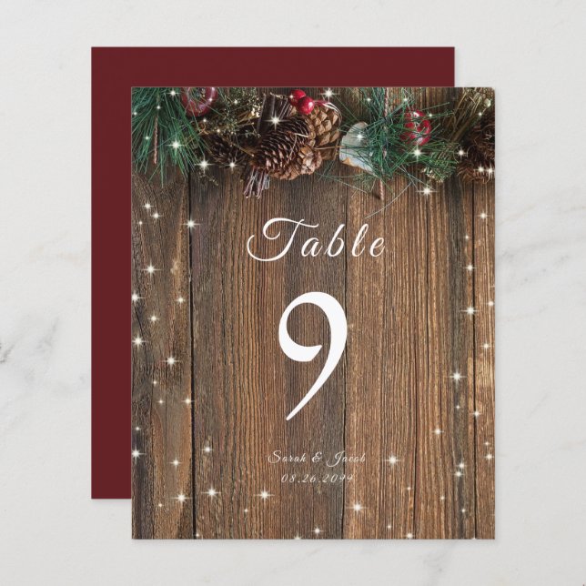 Gnistran Rustic Wood Land jul Gräs Garland (Fram/baksida)