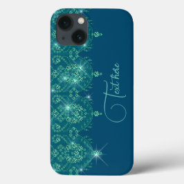 Gnistran Teal blue snöre elegant