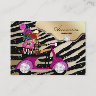 Gnistran Zebra Accessories Purse Juvelry Guld Blac Visitkort