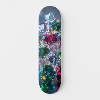 Gnistrande ädelstenar och juveler mini skateboard bräda 18,5 cm