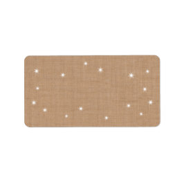 Gnistrande adressetikett