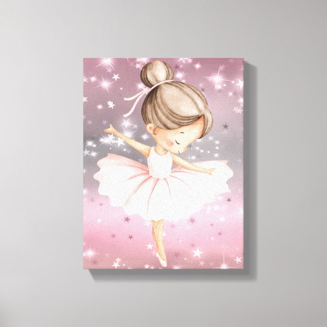 Gnistrande balett dansare canvas (Framsida)