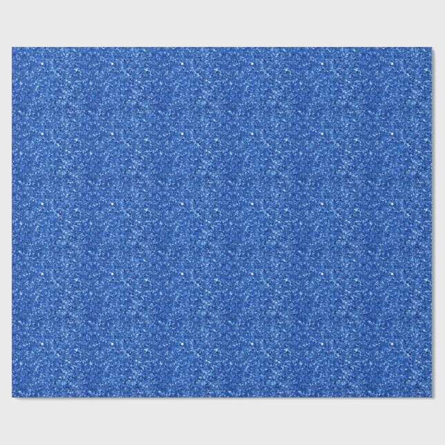 Gnistrande blå bakgrundsmönster  presentpapper (Platt)