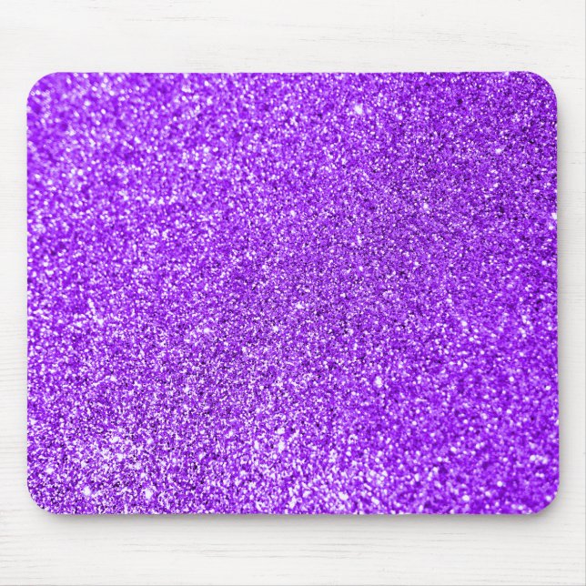 Gnistrande Bokeh Falsk Violett Lila Glitter Musmatta (Framsidan)