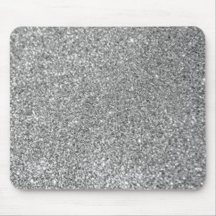 Gnistrande Bokeh Falskt Silver Glitter Musmatta