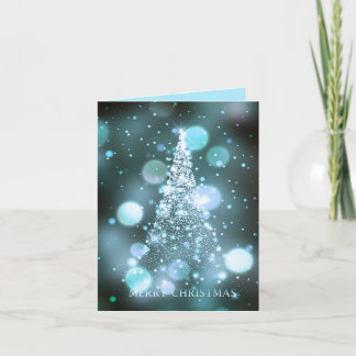 Gnistrande Bokeh Glad julgran Helgkort