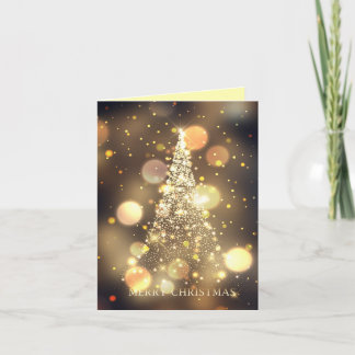 Gnistrande Bokeh Glad julgran Helgkort